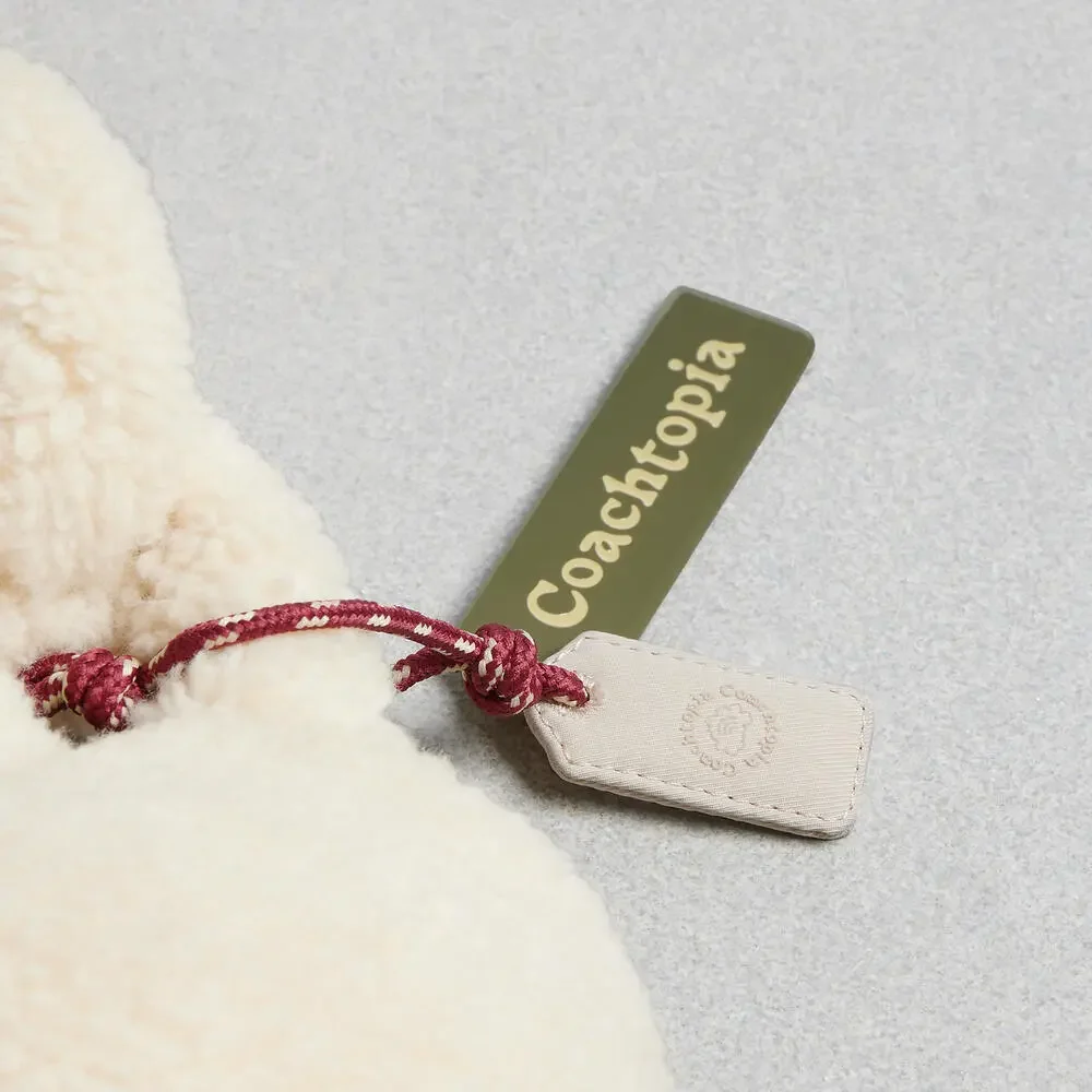 🤎Coach NWT‎ Ivory Limited Edition Coachtopia Fuzzy Heart Bag in Sherpa
